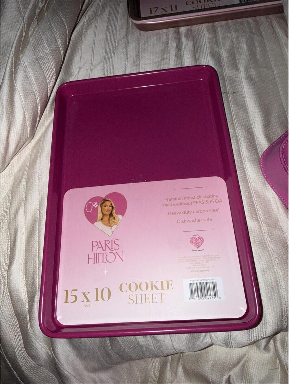 RARE Paris Hilton 15 X 10 Inch Cookie Sheet Nonstick Carbon  New